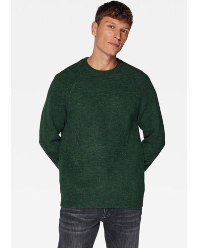 Mavi Weicher Strickpullover Stretch Rundhals Sweater Einfarbig 6458 in Grün