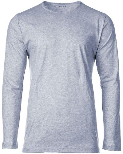 Novila Sweatshirt Shirt, langarm - Blau