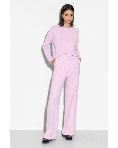 Luisa Cerano Sweatshirt Pullover aus Kaschmir-Mix, faded lavender - Pink