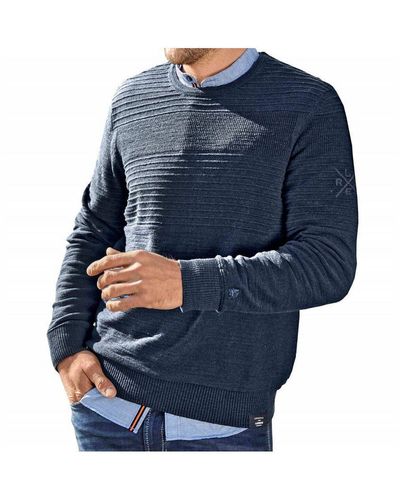 Lerros Sweatshirt uni sonstiges (1-tlg) - Blau