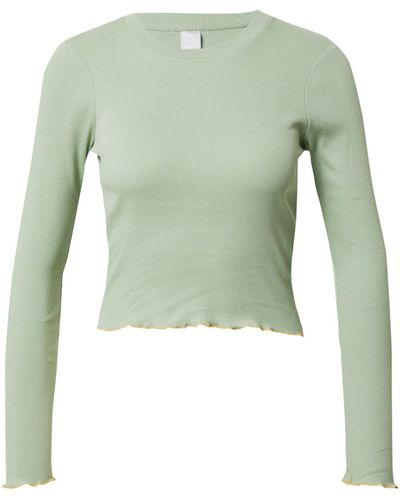 Iriedaily Langarmshirt Konti (1-tlg) Plain/ohne Details - Grün