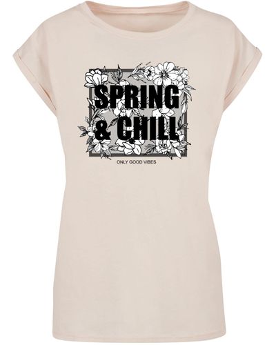 Merchcode Ladies spring yin & jang fish t-shirt in Pink | Lyst DE