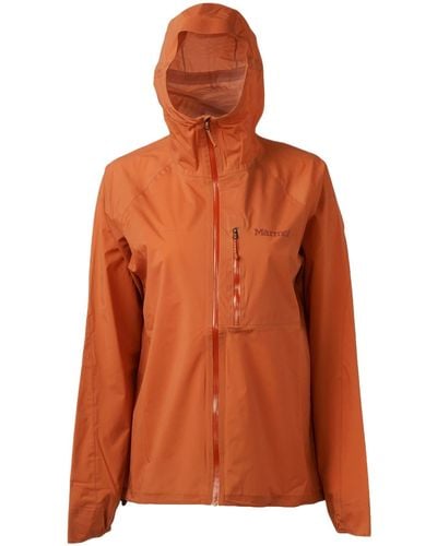Marmot W Superalloy Bio Rain Jacket Anorak - Orange