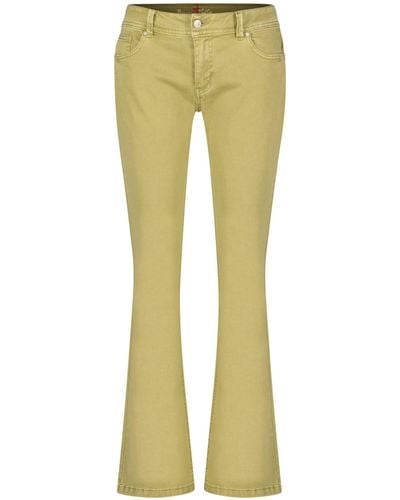 Buena Vista 5-Pocket- Jeans MALIBU-ZIP BOOTCUT STRETCH TWILL (1-tlg) - Grün