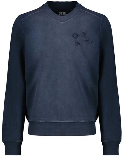 DIESEL Sweatshirt S-MANNY-LS - Blau