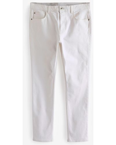 Next Skinny Fit Jeans mit Stretch (1-tlg) - Weiß