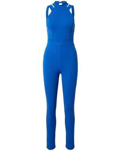 Wal-G Jumpsuit (1-tlg) Cut-Outs - Blau
