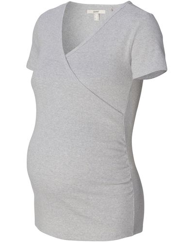 Esprit Maternity Umstandsshirt Umstands-Top mit Stillfunktion - Grau