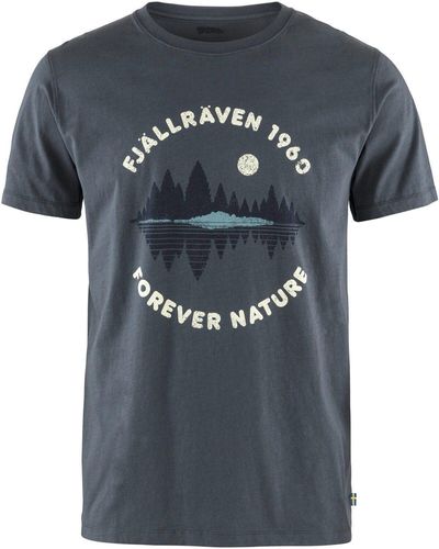 Fjallraven T-Shirt Forest Mirror - Blau