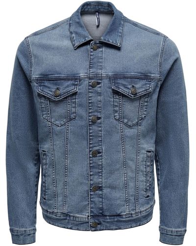 Only & Sons Jeansjacke Coin (1-St) - Blau