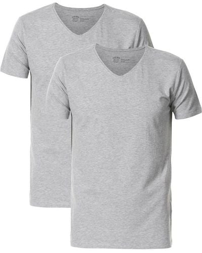Petrol Industries T-Shirt (2 Stück) - Grau