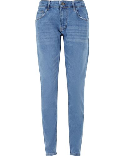 2Y Premium Bequeme Premium 2Y Basic Tapered Fit Jeans - Blau