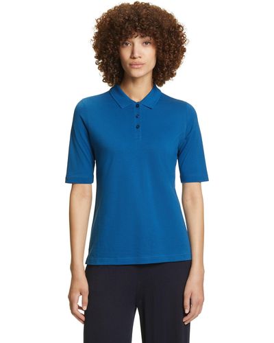 FALKE Poloshirt aus reiner Baumwolle - Blau