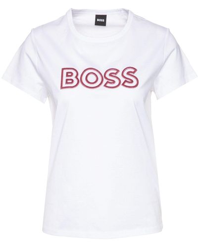 BOSS T-Shirt Eventsa_logo1 (1-tlg) - Weiß