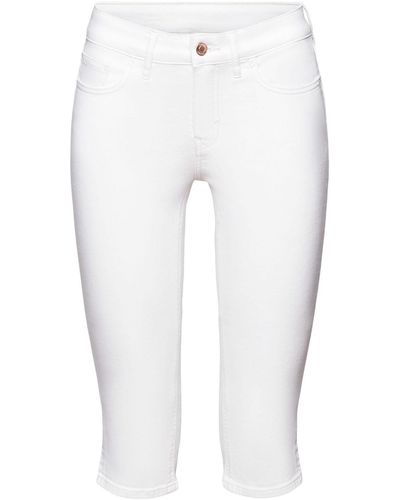Esprit 7/8- Capri-Jeans in Zwischenlänge - Weiß