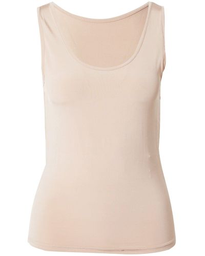 Object Shirttop LEENA (1-tlg) Plain/ohne Details - Natur