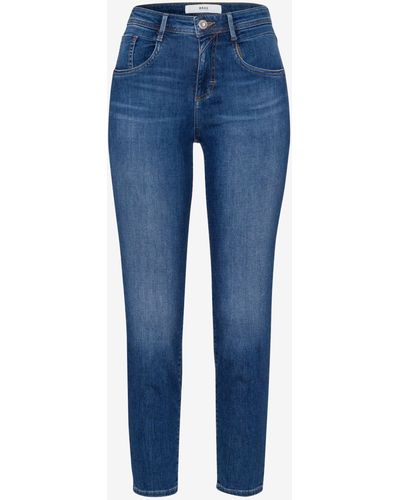 Brax Skinny-fit-Jeans Five-Pocket-Röhrenjeans - Blau
