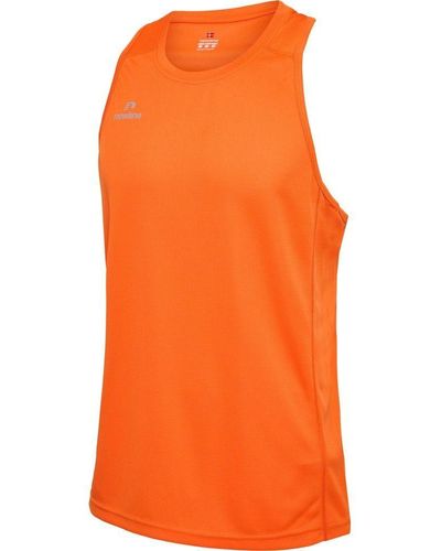 Newline T-Shirt Men'S Athletic Running Singlet - Orange