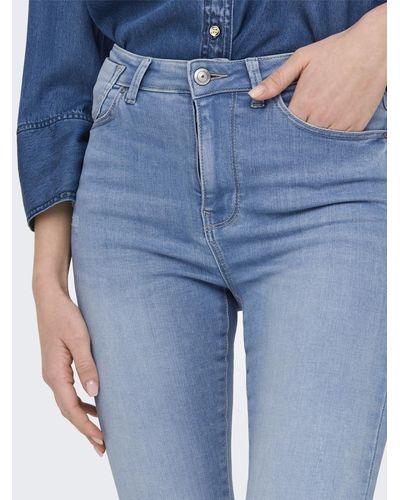 ONLY Skinny-fit-Jeans ONLFOREVER HIGH HW SK DNM MAT359 - Blau