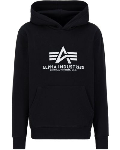Alpha Industries Hoodie Men - Schwarz