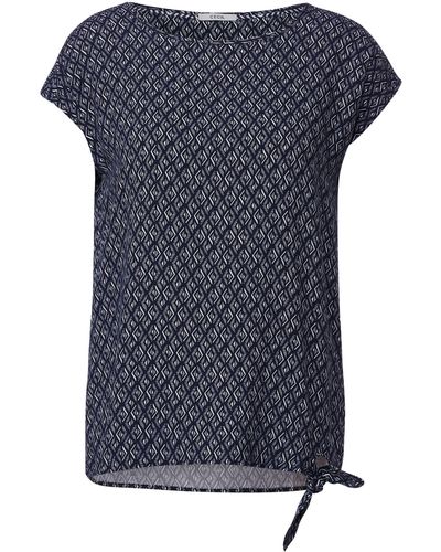 Cecil Sweatshirt TOS_Mouliné Turtle Neck, night sky blue | Lyst DE | T-Shirts
