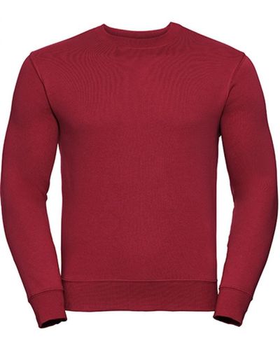 Russell Authentic Sweatshirt / Luxuriöses, 3-lagiges Material - Rot