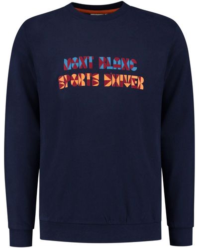 Shiwi Sweatshirt (1-tlg) Plain/ohne Details - Blau