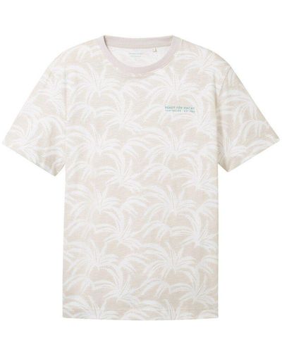 Tom Tailor Allover printed t-shirt - Weiß