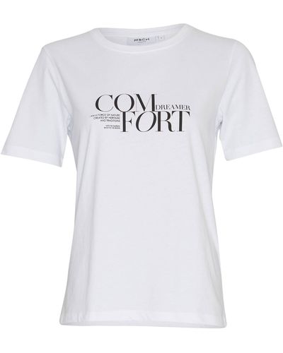 Moss Copenhagen T-Shirt ALVA (1-tlg) - Weiß