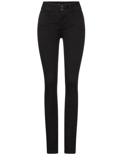 Street One Regular-fit-Jeans Style QR York.hw.black - Schwarz