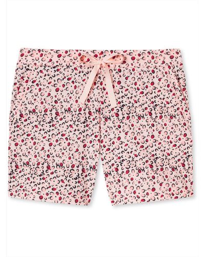 Schiesser Pyjamahose Jersey Shorts - Rot