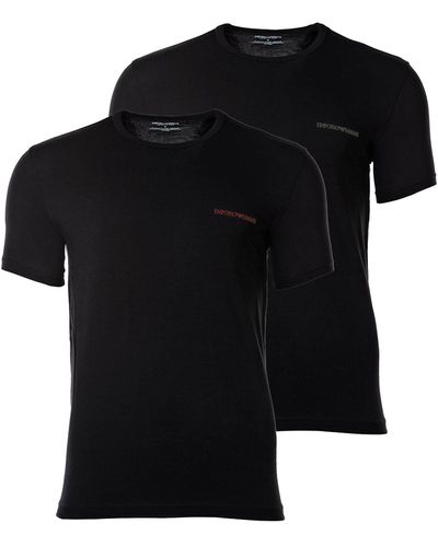 Emporio Armani T-Shirt, 2er Pack - CORE LOGOBAND - Schwarz