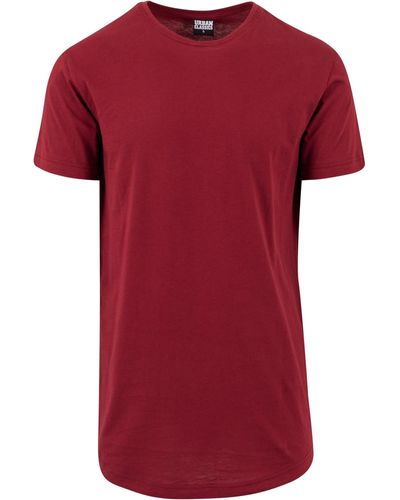 Urban Classics T-Shirt Shaped Long Tee - Rot