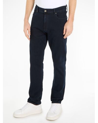 Calvin Klein Gerade Jeans TAPERED BLUE BLACK mit Markenlabel - Blau
