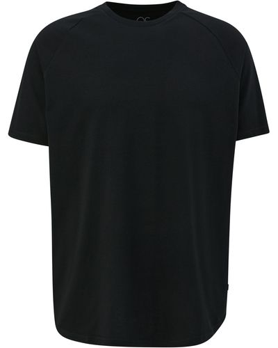 QS T-Shirt - Schwarz