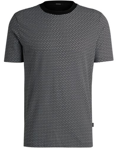 BOSS T-Shirt H-Thompson 204 (1-tlg) - Grau