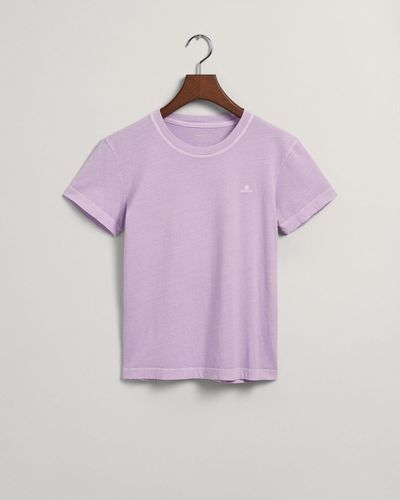 GANT SUNFADED C-NECK SS T-SHIRT, SOOTHING LILAC