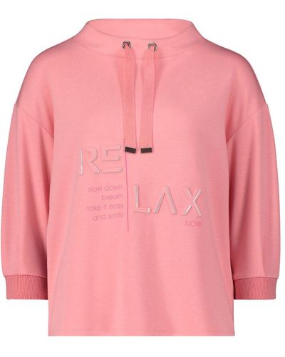 Betty Barclay Sweatshirt Sweat Kurz 3/4 Arm, Salmon Rose - Pink