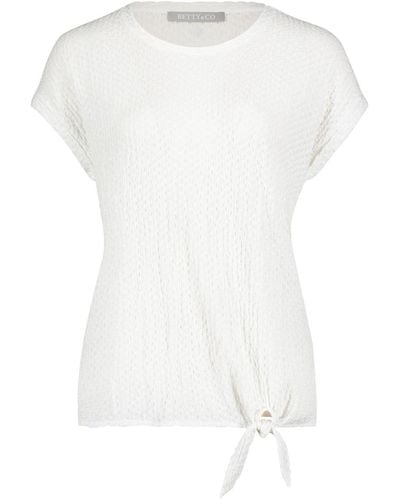 BETTY&CO T- Shirt Kurz 1/2 Arm, Offwhite - Weiß