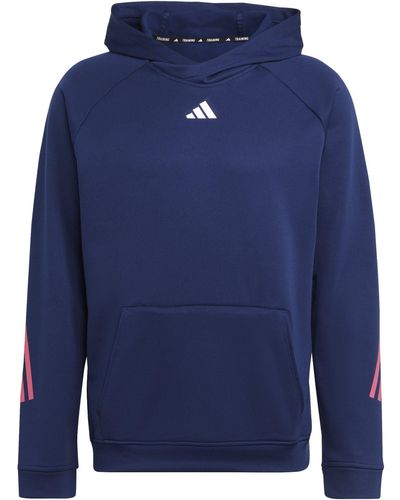 adidas Originals Sweatshirt 3-Stripes Hoody - Blau