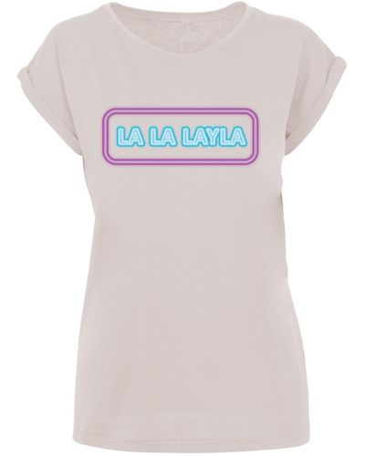 Lyst | DE Schwarz T-Shirt Ladies Big in Merchcode Dream