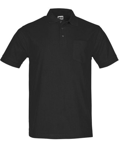 James & Nicholson Poloshirt Polo Piqué Pocket - Schwarz