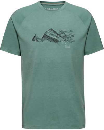 Mammut Kurzarmshirt Mountain T-Shirt Men Finsteraarhorn DARK JADE - Grün
