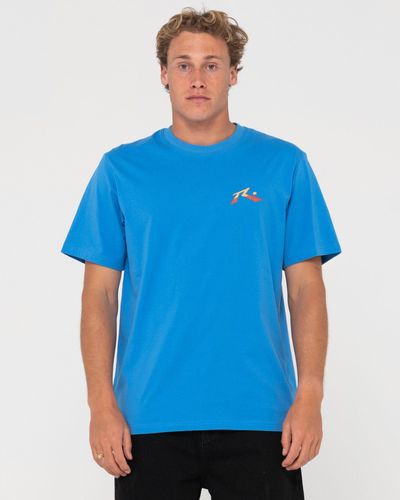 Rusty T-Shirt ANIMAL SHORT SLEEVE TEE - Blau