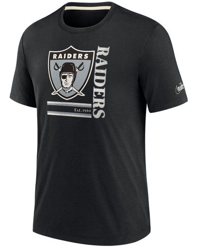 Nike Print-Shirt TriBlend Retro Las Vegas Raiders - Schwarz