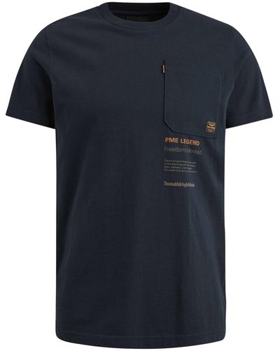 PME LEGEND T-Shirt (1-tlg) - Blau