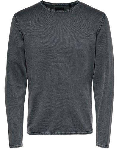Only & Sons Strickpullover - Grau