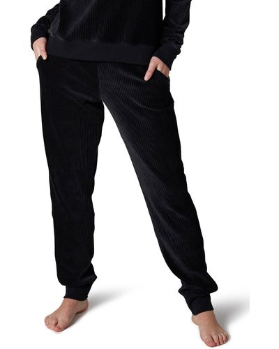 SKINY Pyjamahose Homewear Hose (1-tlg) Cord Optik - Blau