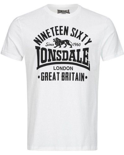 Lonsdale London T-Shirt Bylchau - Weiß