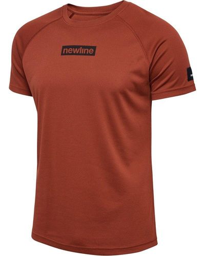 Newline Nwlcharge Mesh T-Shirt - Rot